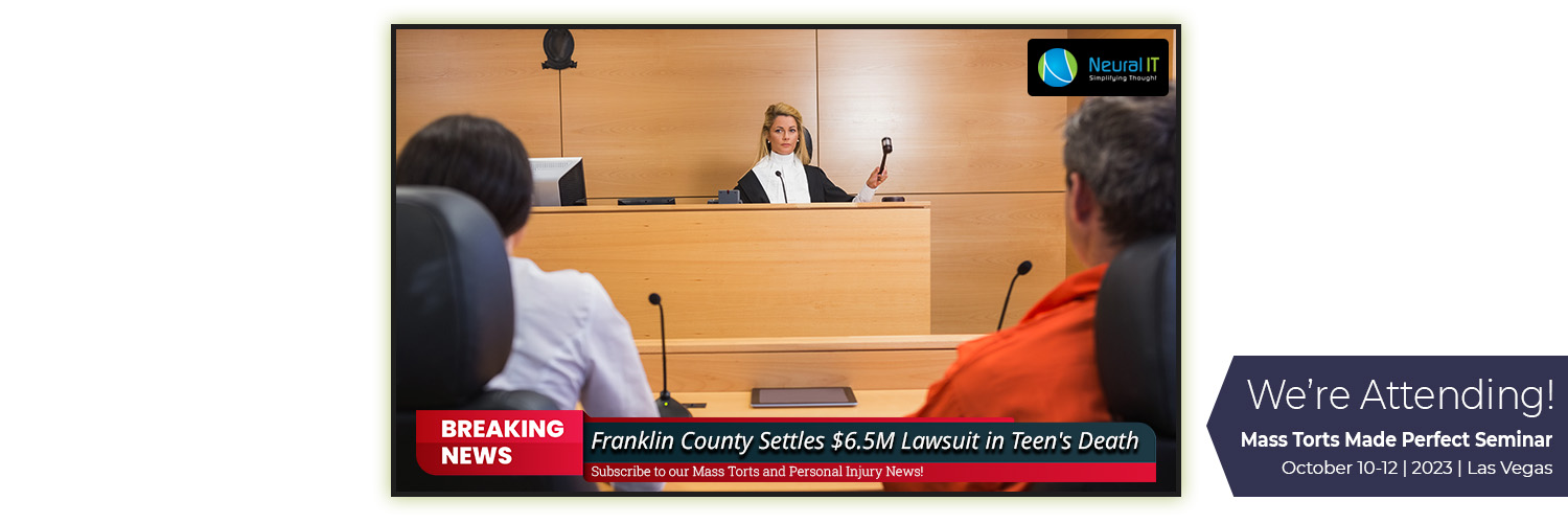 Franklin County Settles $6.5M Lawsuit in Teen's Death