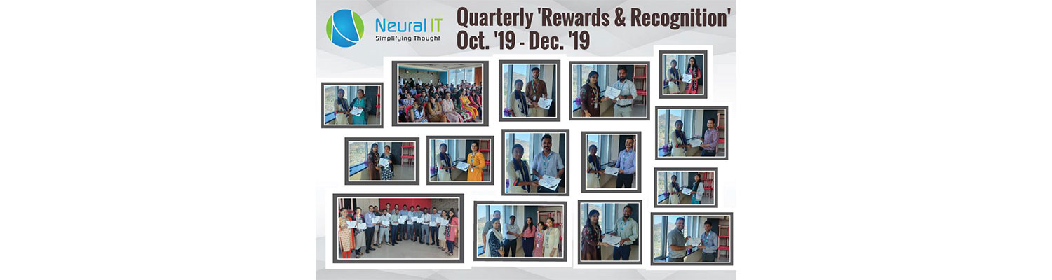 Quarterly 'Rewards & Recognition' Oct. '19 - Dec. '19