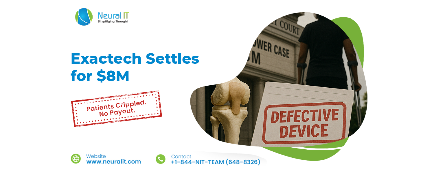 Exactech to Pay $8M to Settle Defective Knee Implant Suit