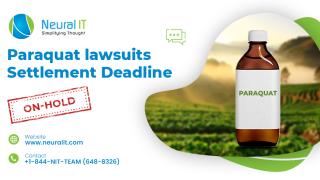 Paraquat MDL Judge Sets June 11 Settlement Update Deadline